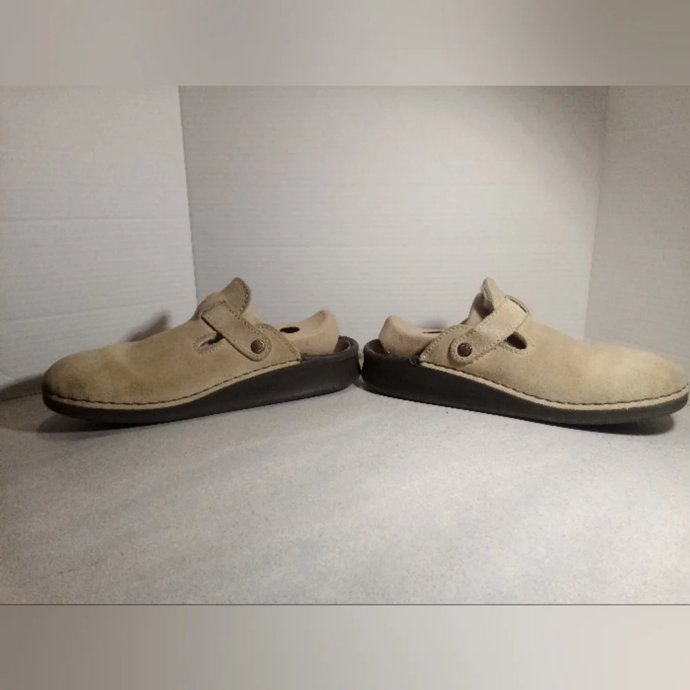 Birkenstock Boston Shearling Tan Clogs US sz. Men 10. Woman 11-11.5 - Picture 3 of 10